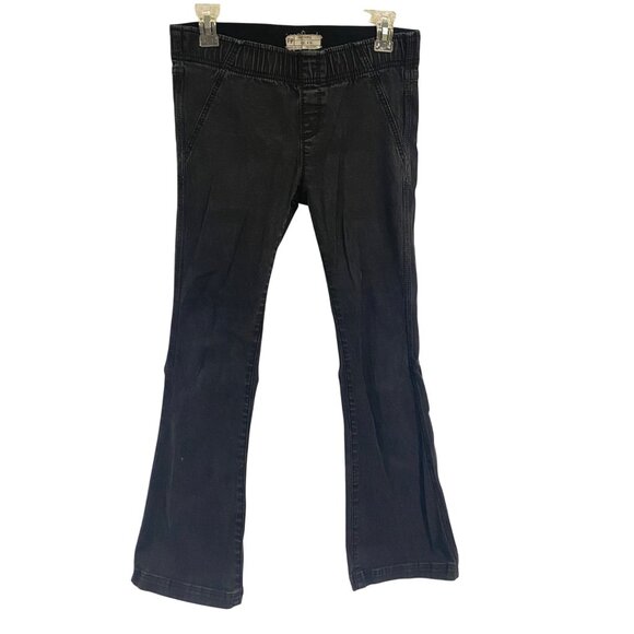 Free People Denim - Free People Flare Penny Pull On Charcoal Gray Jeans‎ Size 28